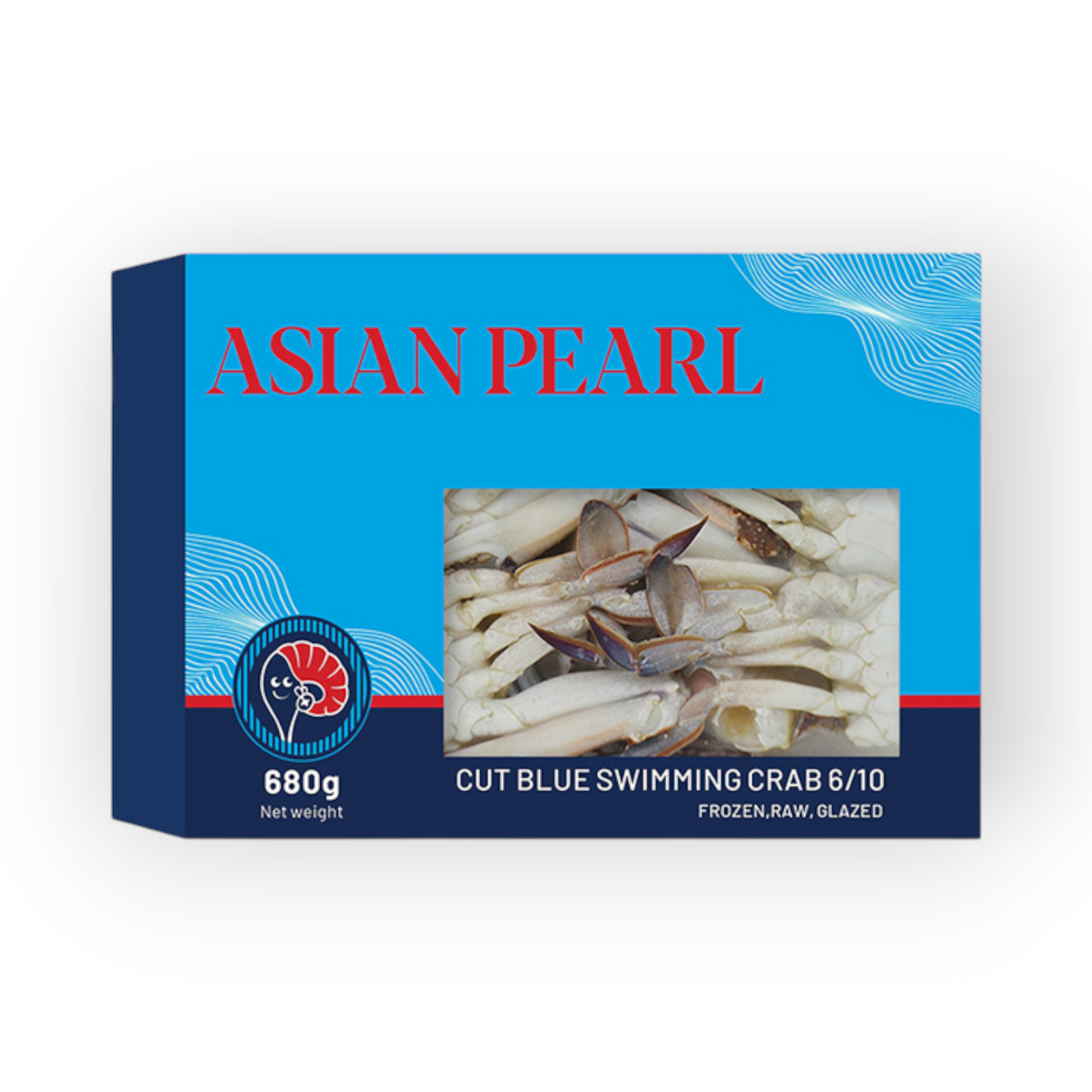 ASIAN PEARL DV Chinese Blue Crab cut 6/10 680gr