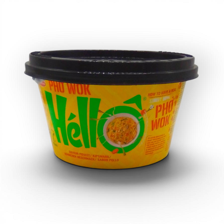 Acecook Hello Pho Wok Inst. Noodles Chicken 76gr