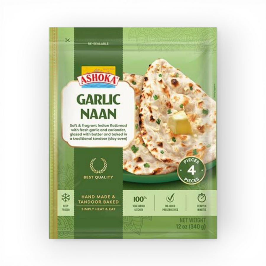 Ashoka DV Tandoori Naan Garlic 340gr