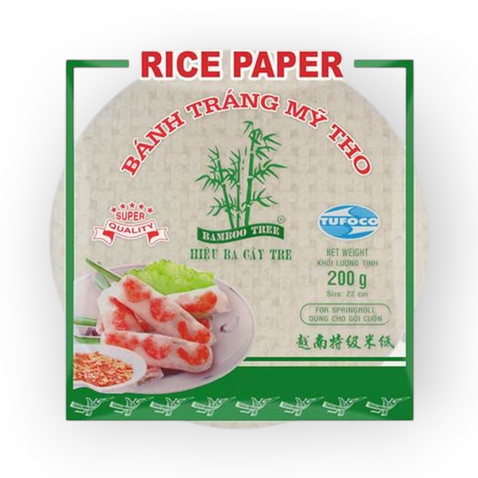 Ricepaper Round 22cm 200gr