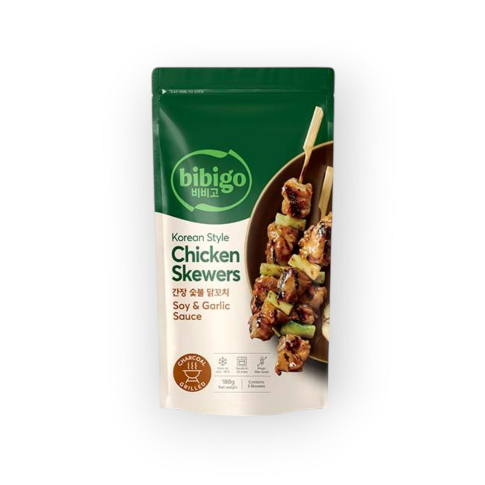 Bibigo DV Chicken Skewer Garlic Soy 180gr