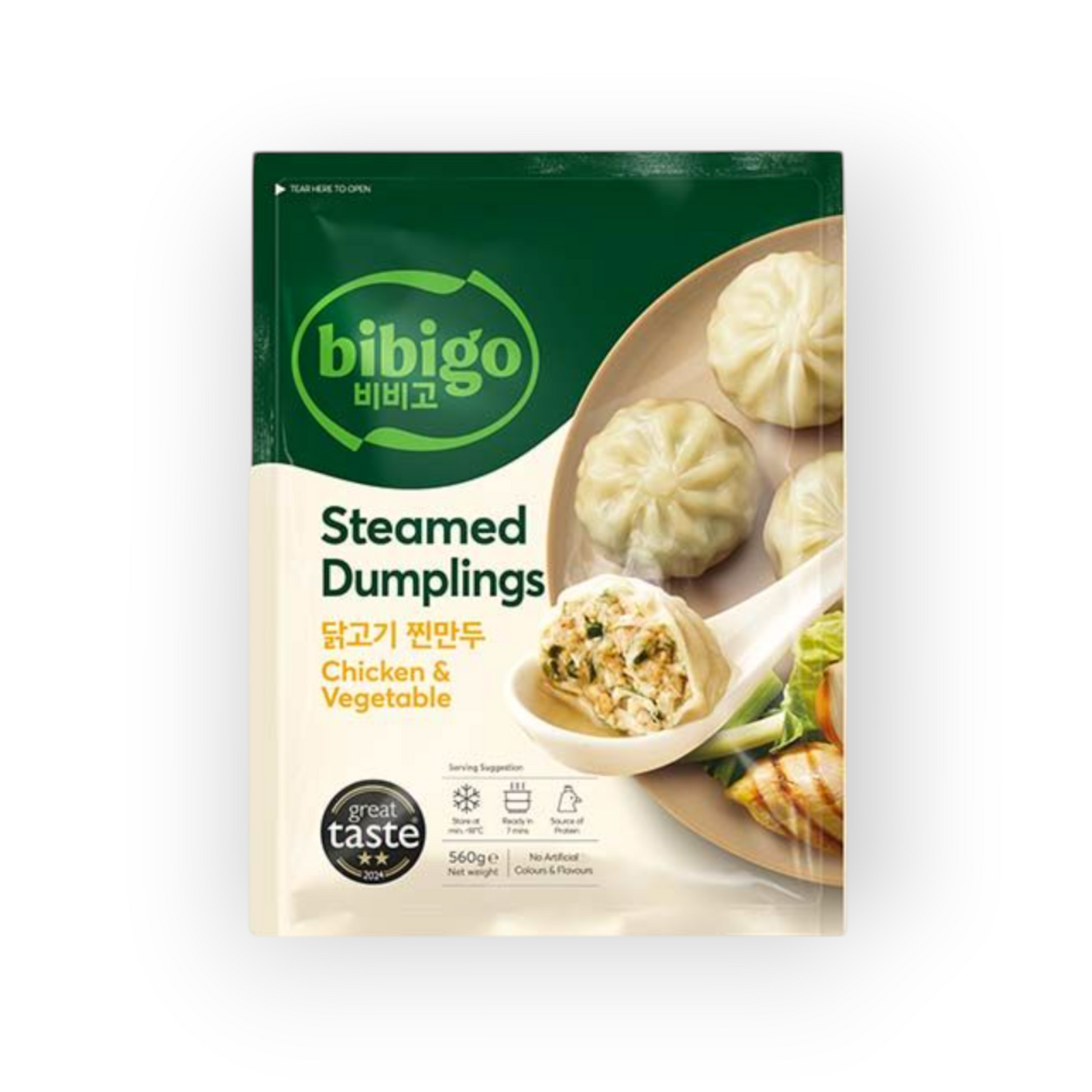 Bibigo DV Steamed Dumpling Chicken Vegetable 560gr