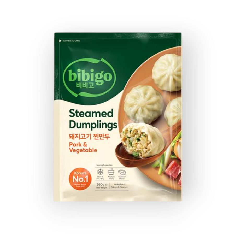 Bibigo DV Steamed Dumpling Pork Vegetable 560gr