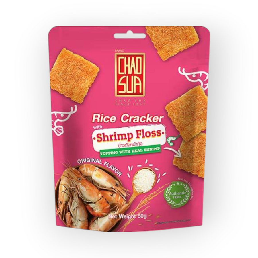Rijstcracker met Garnalen Floss 50gr