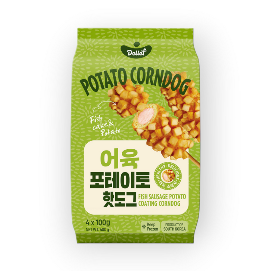 Delief DV Crispy Fish & Potato Corndog 400gr
