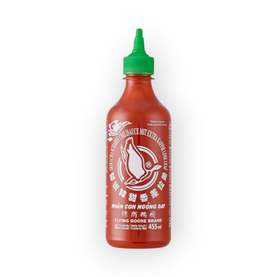 FLYING GOOSE Sriracha chilli Saus Kaffir Lime 455ml
