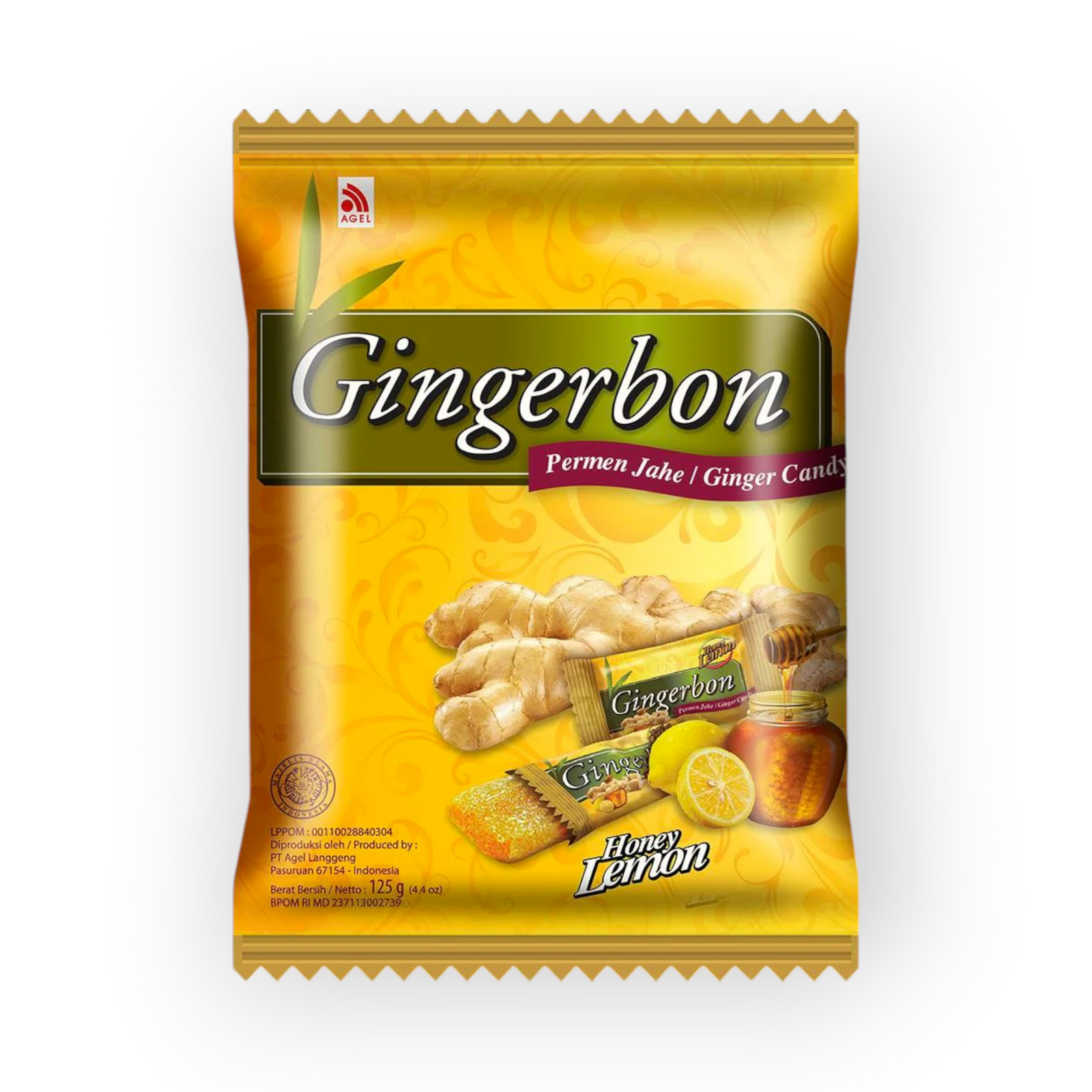 Ginger Bonbon Honey Lemon 125gr