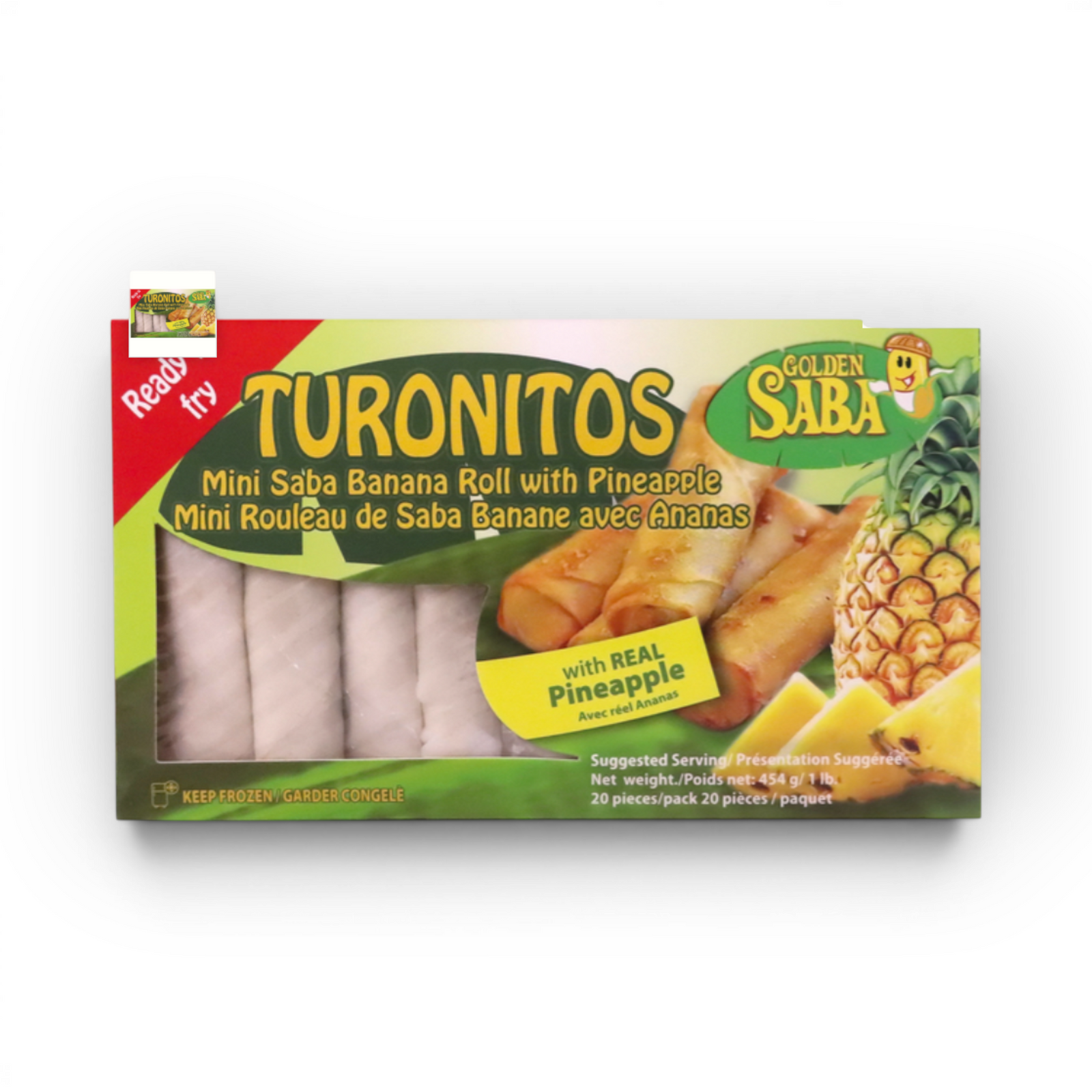 Golden Saba DV Mini Springroll Banana PineApple 454gr