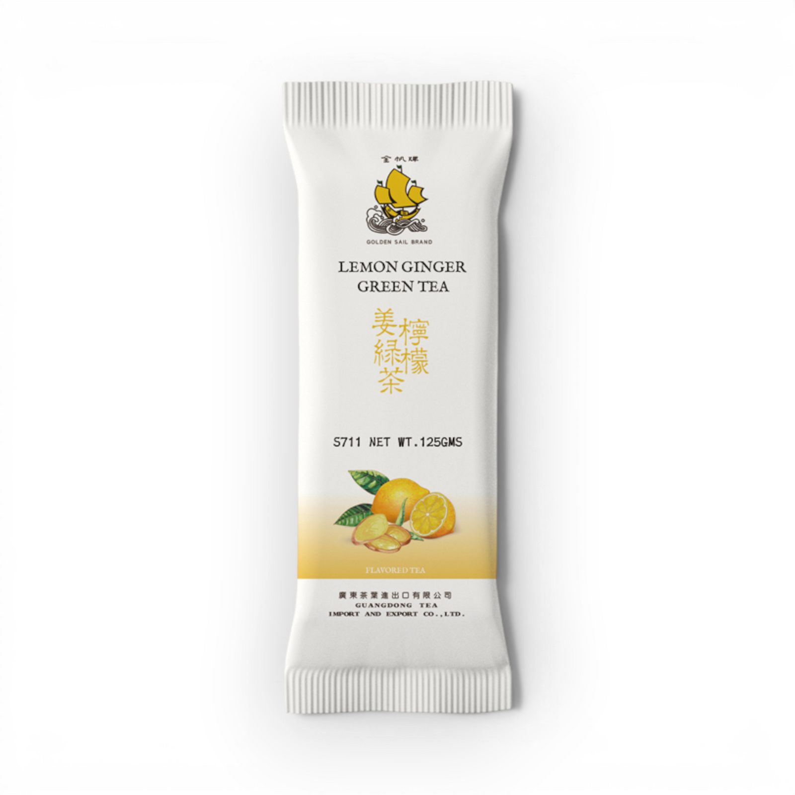 Golden Sail Lemon Ginger Green Tea 125gr