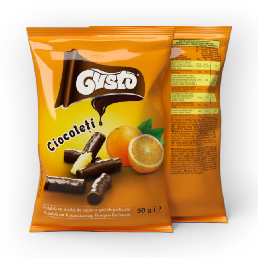 Gusto Cacao & Orange Puffs 50gr