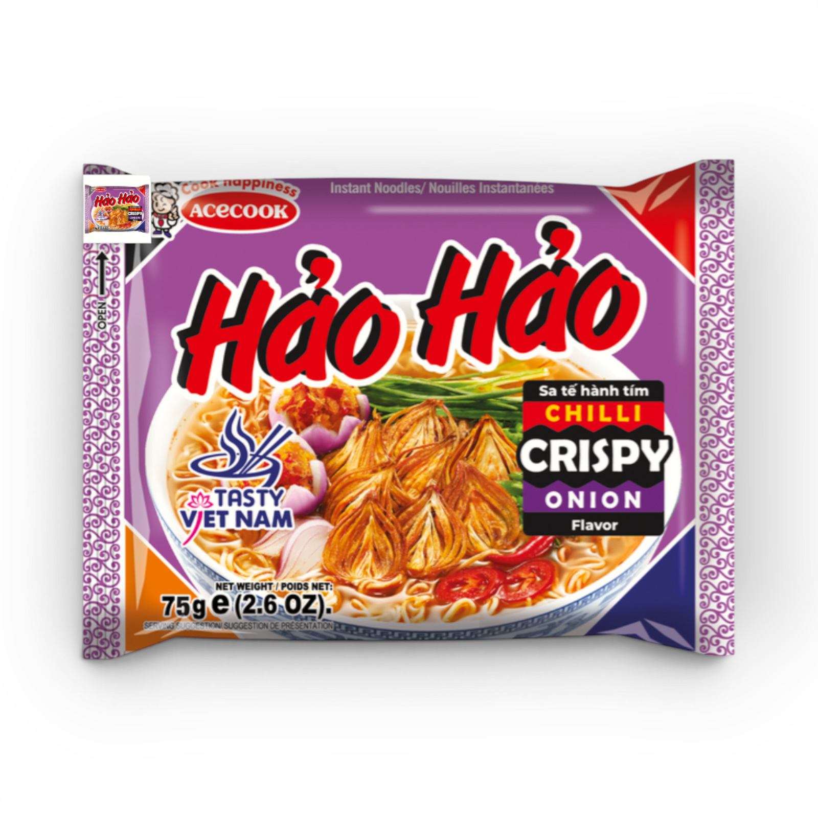 Hao Hao Inst. Crispy Chili Onion Noodles 75gr