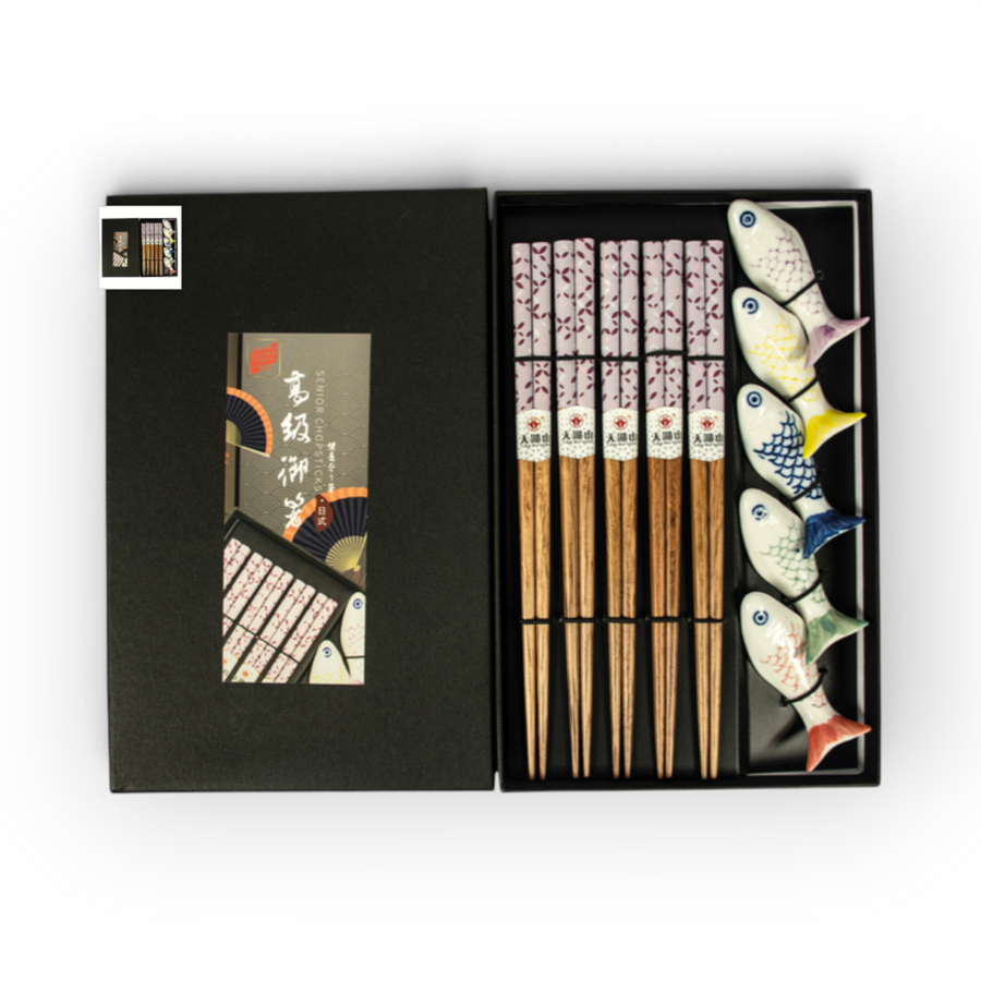 Heuschen Chopstick Set 5pair Fish