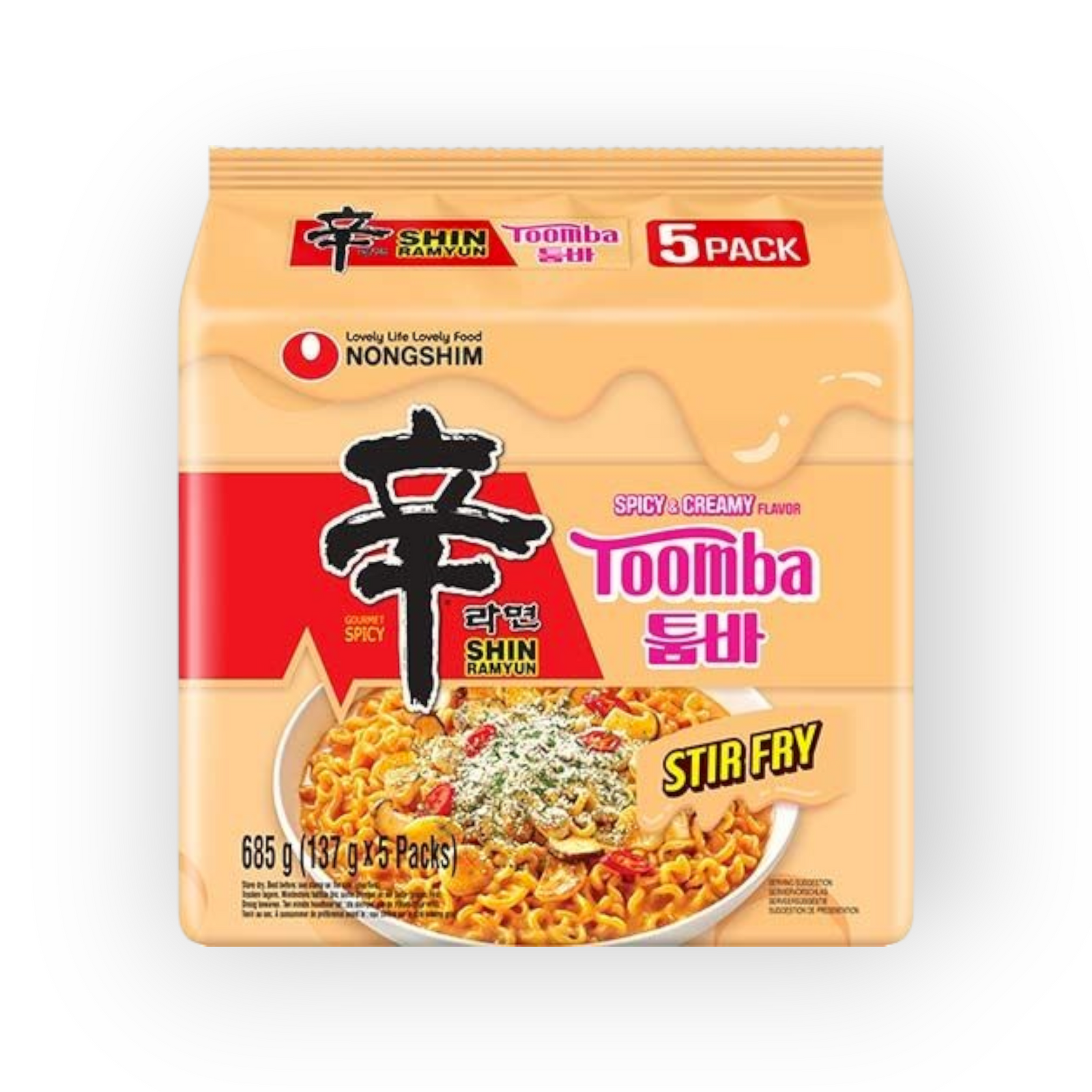 Inst. Noodle Shin Ramyun Toomba 5x137gr
