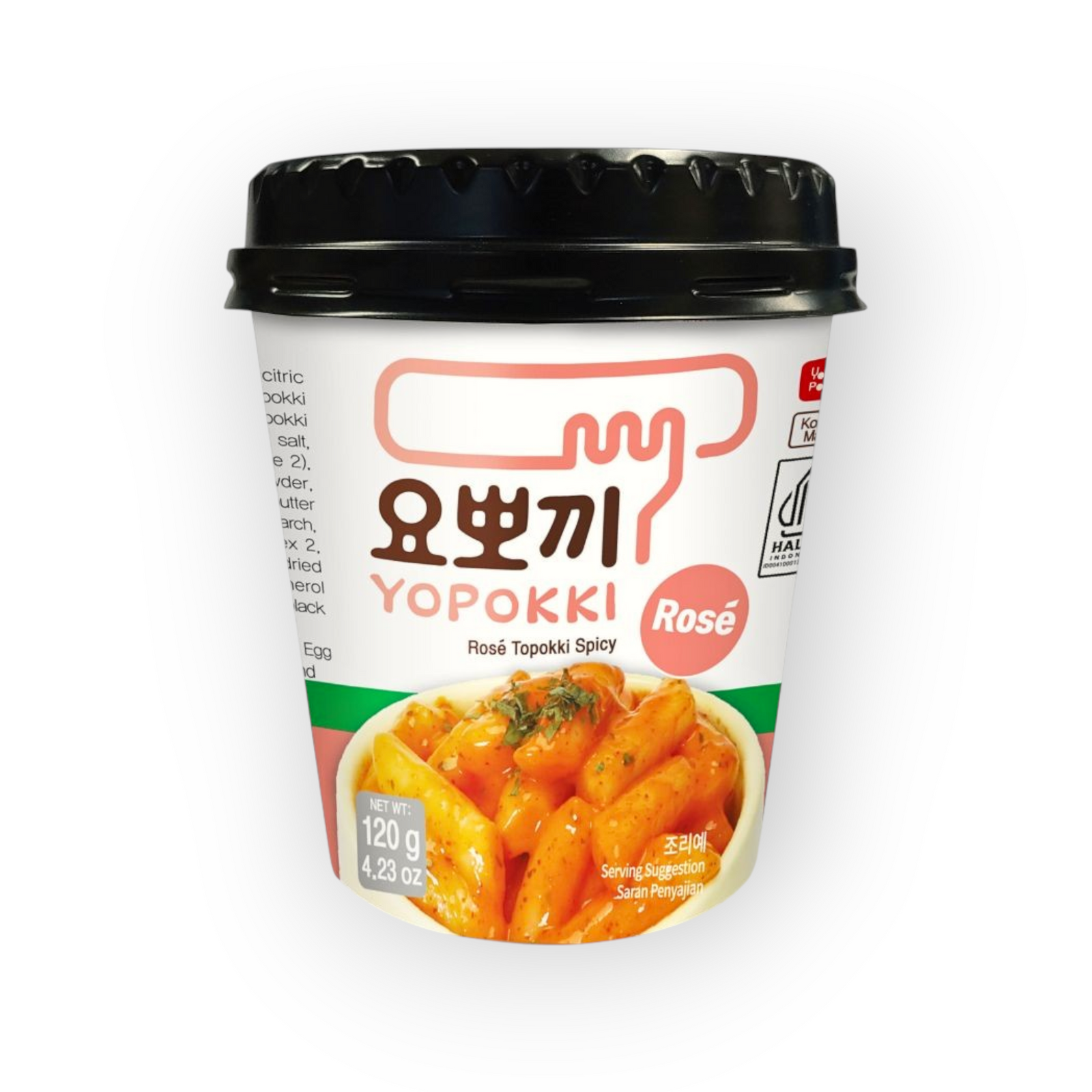 Yopokki Tteobokki Spicy Rose 120gr (halal)