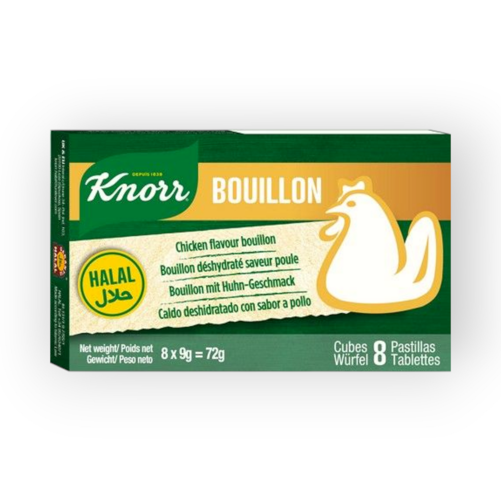 KNORR Bouillon Cubes Kip Halal 72gr