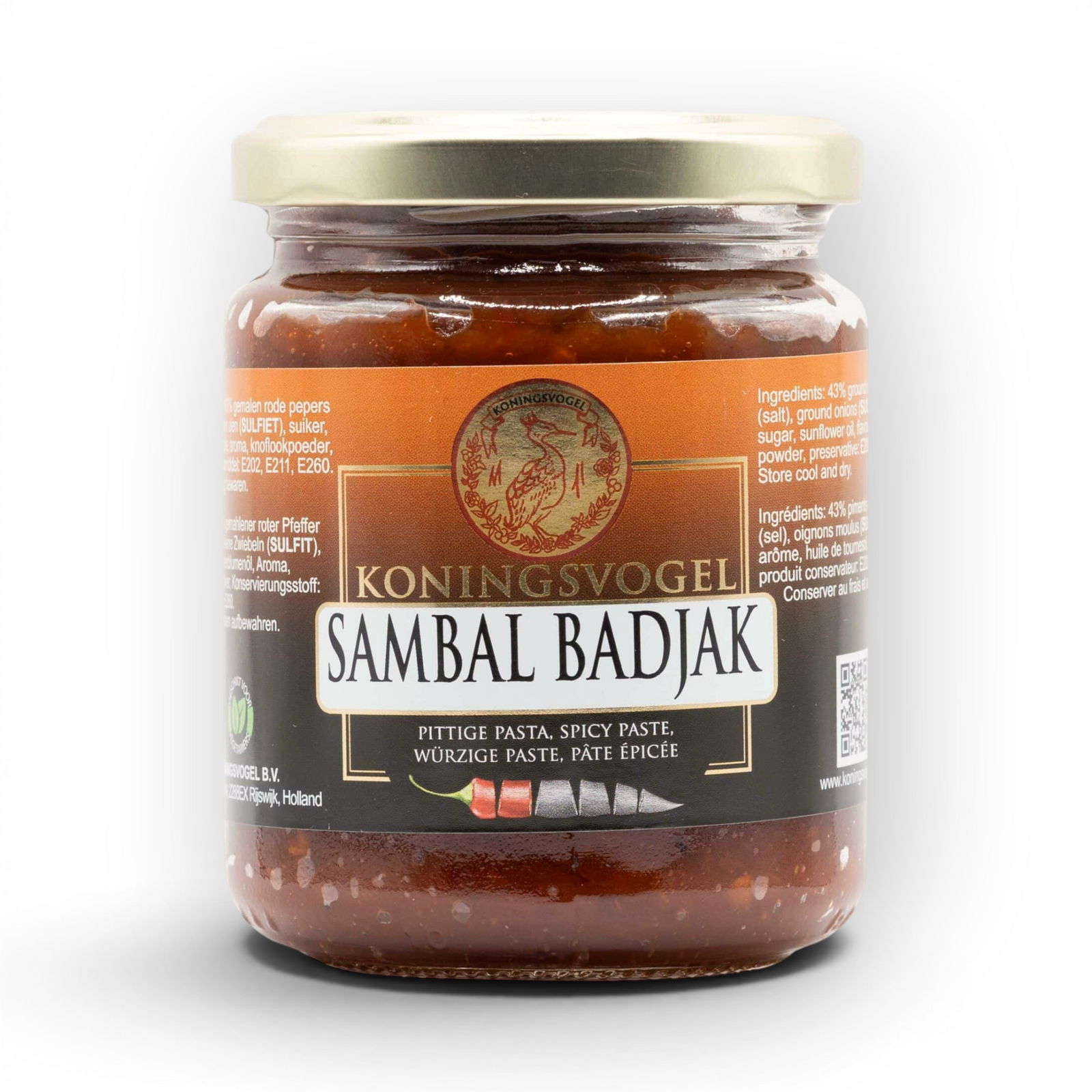 KONINGSVOGEL Sambal Badjak 280 gram