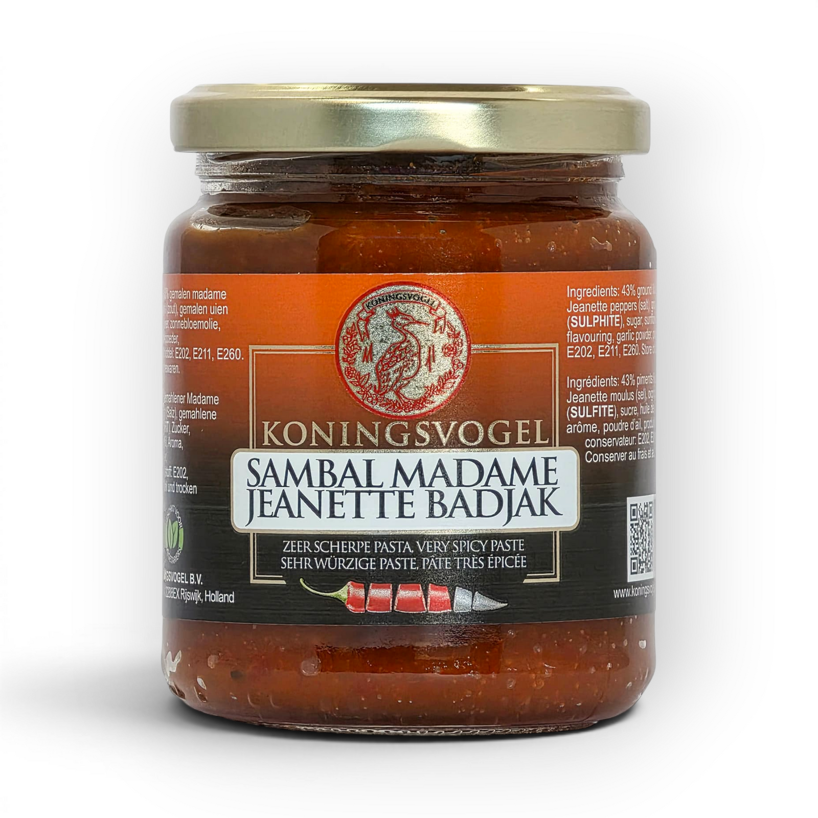 KONINGSVOGEL Sambal Badjak Madam Jeannette  280 gram