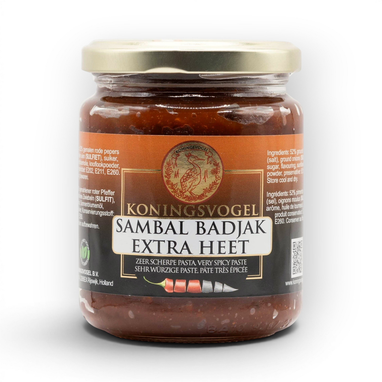 KONINGSVOGEL Sambal Badjak heet  280 gram