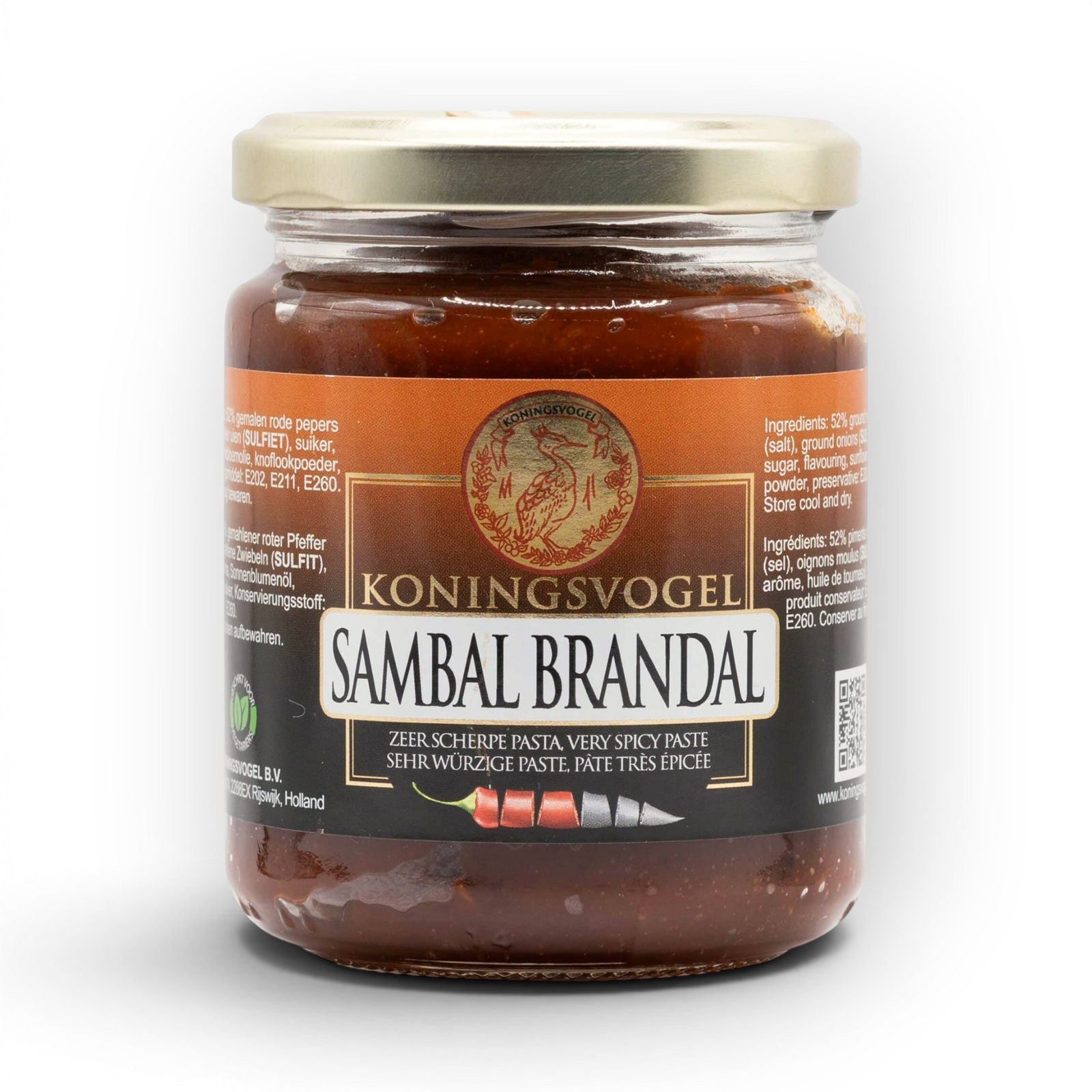 KONINGSVOGEL Sambal Brandal 280 gram