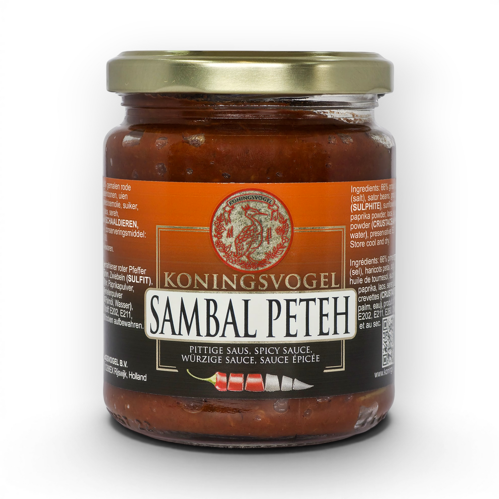 KONINGSVOGEL Sambal Peteh 265 gram
