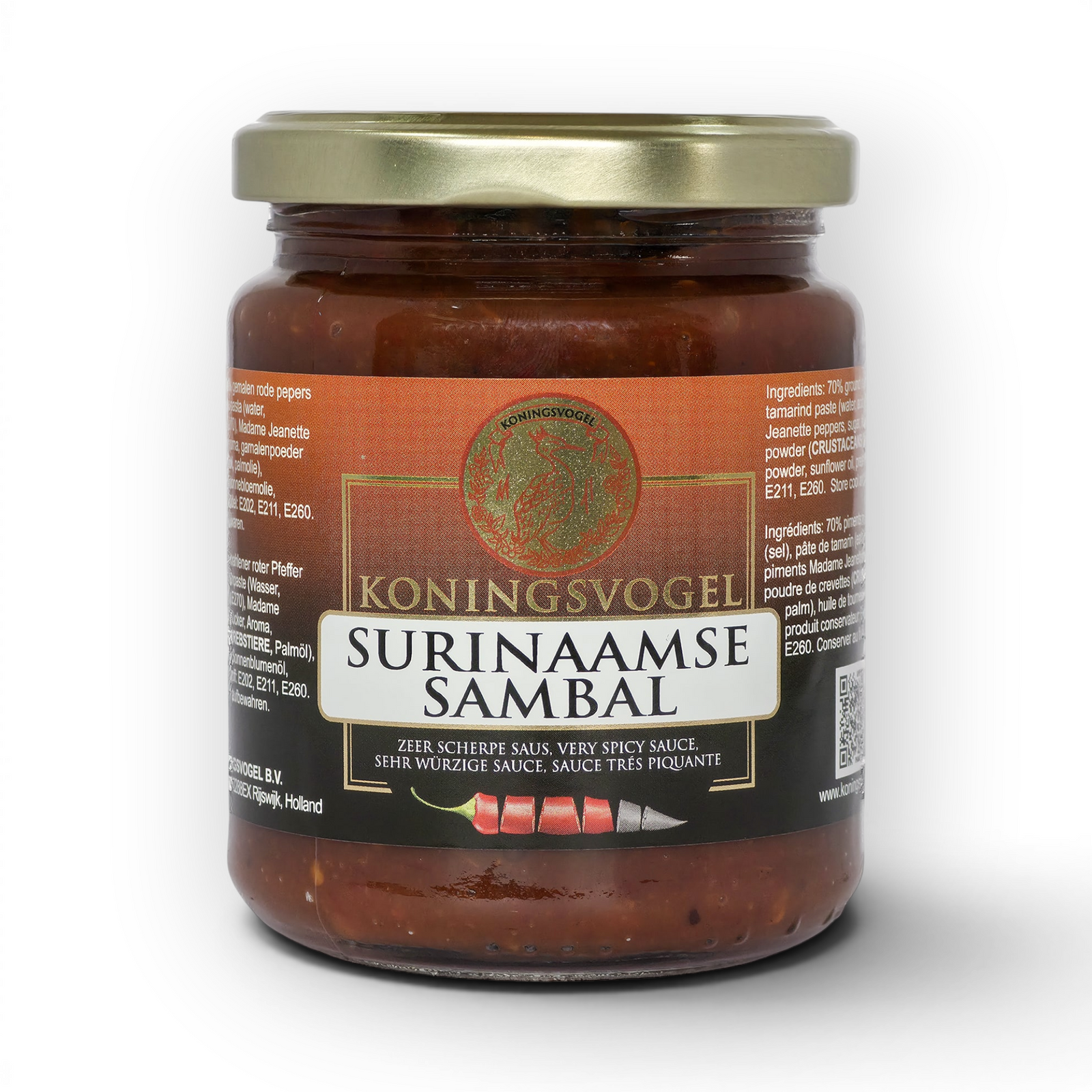 KONINGSVOGEL Sambal Surinaamse 270 gram