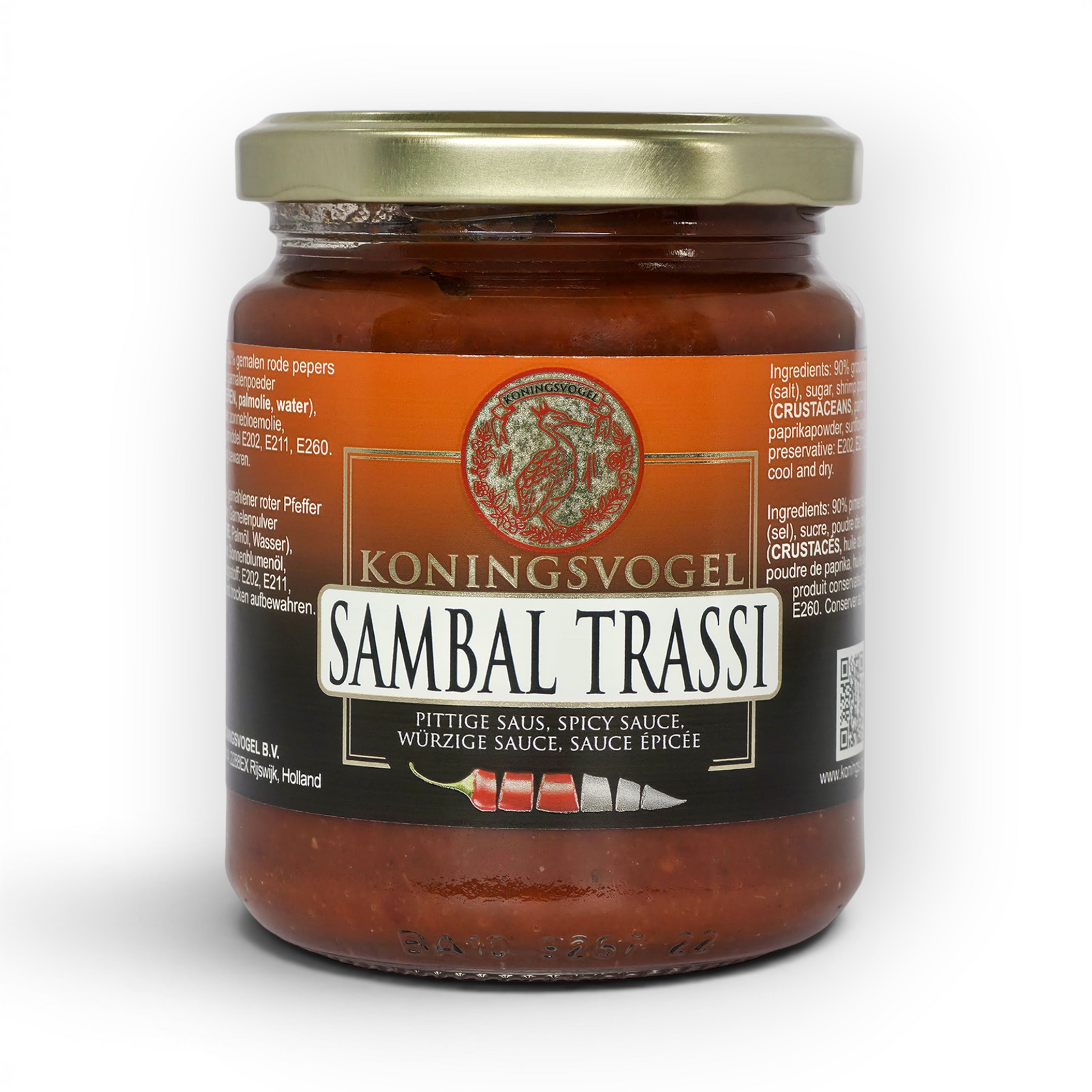 KONINGSVOGEL Sambal Trassi 270 gram