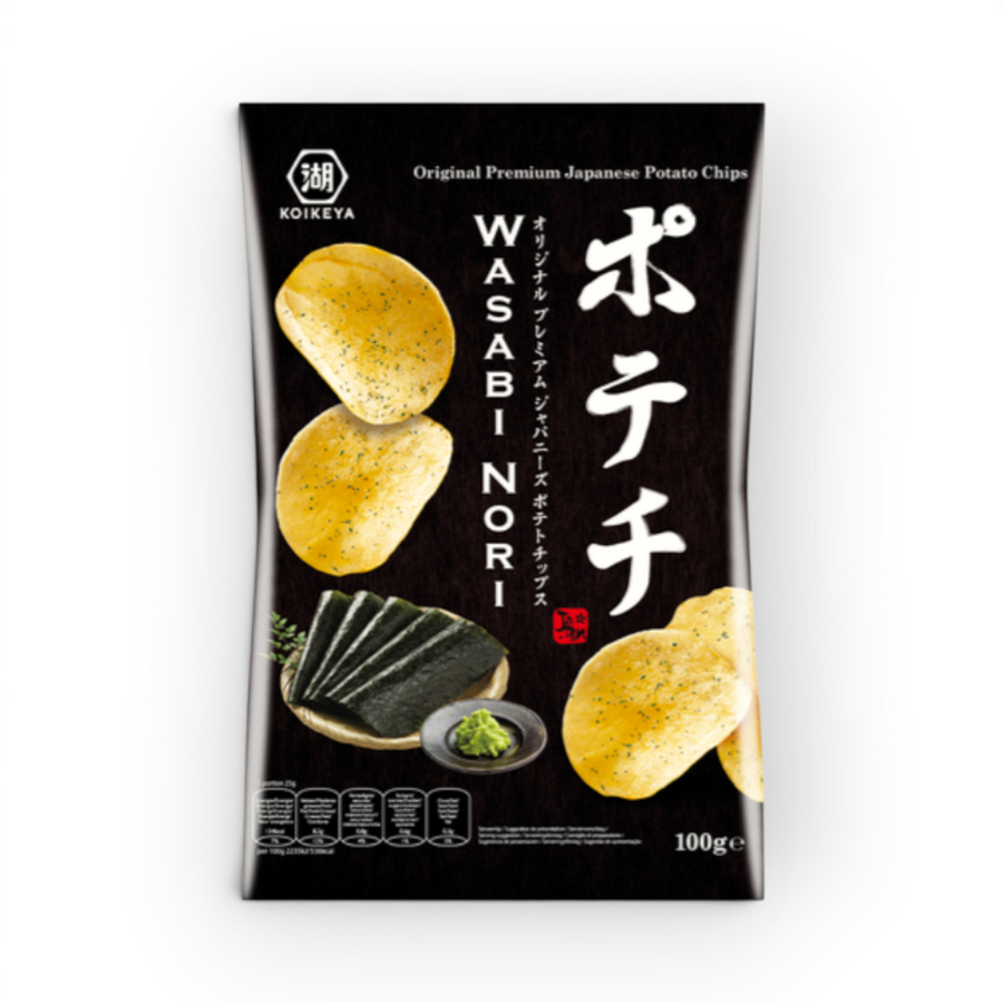 Koikeya Wasabi Nori Potato Chips 100gr