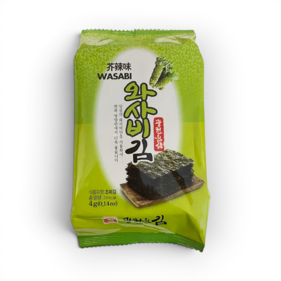 Wasabi Flavoured Seaweed 8x4gr