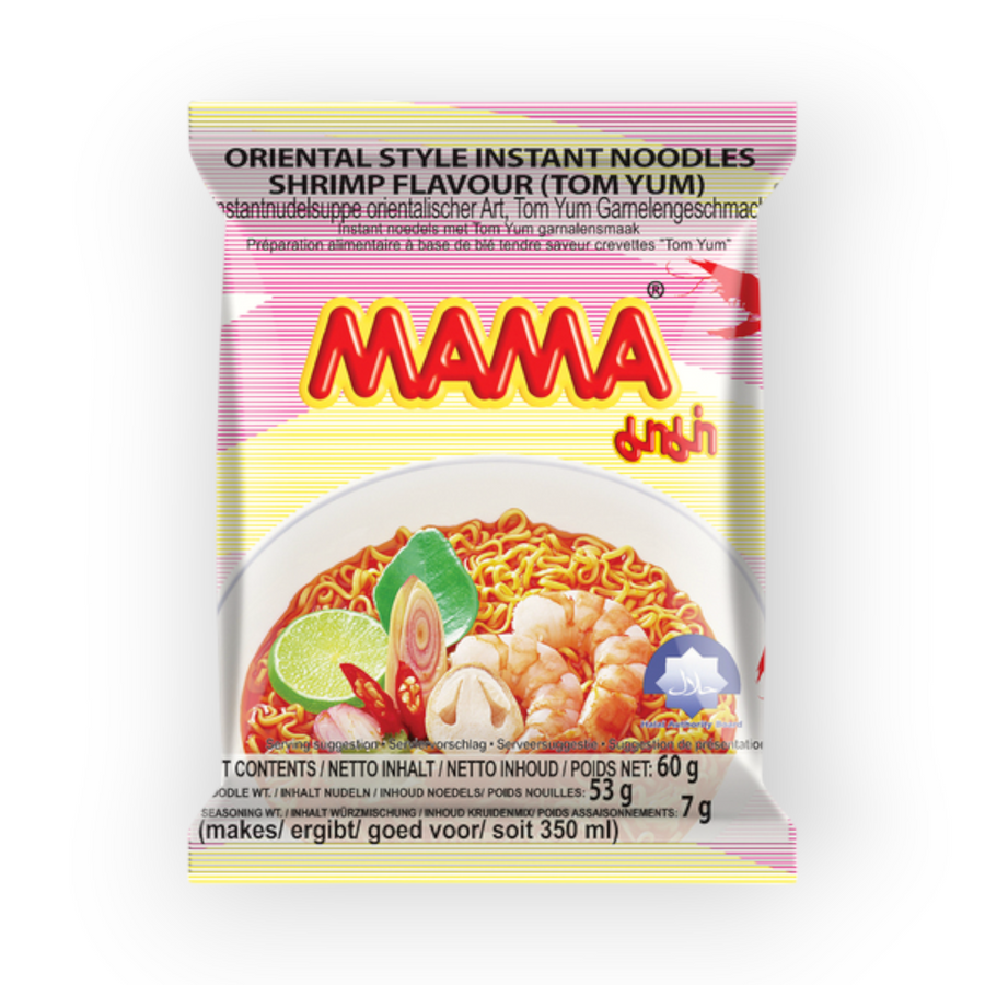 Inst. noodles Shrimp Tom Yum 60gr doos (30)