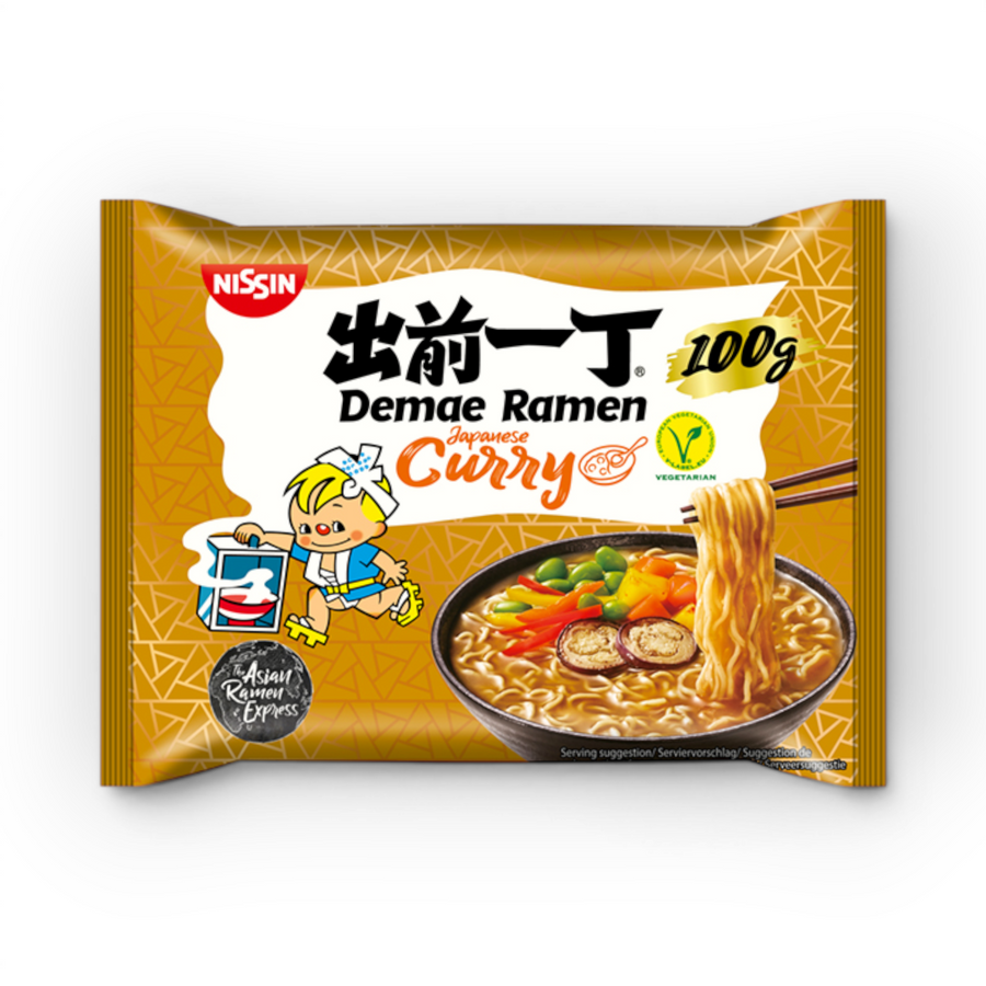NISSIN Demae Ramen japanese Curry 30x100gr