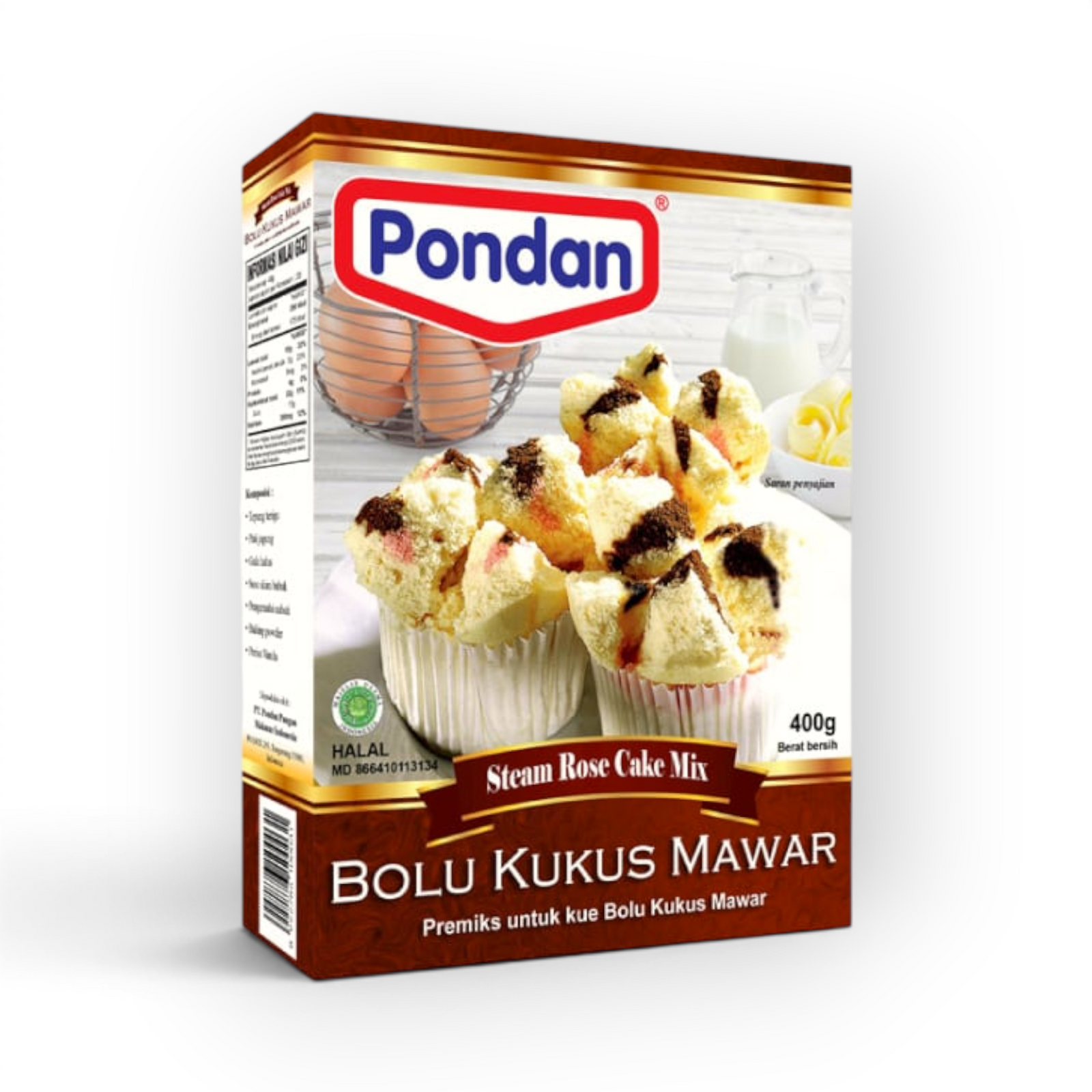 PONDAN Bolu Kukus Mawar 400gr