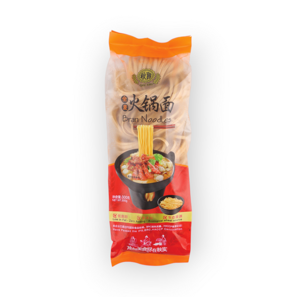 Qiu Shi Hot Pot Noodle Whole Wheat 300gr