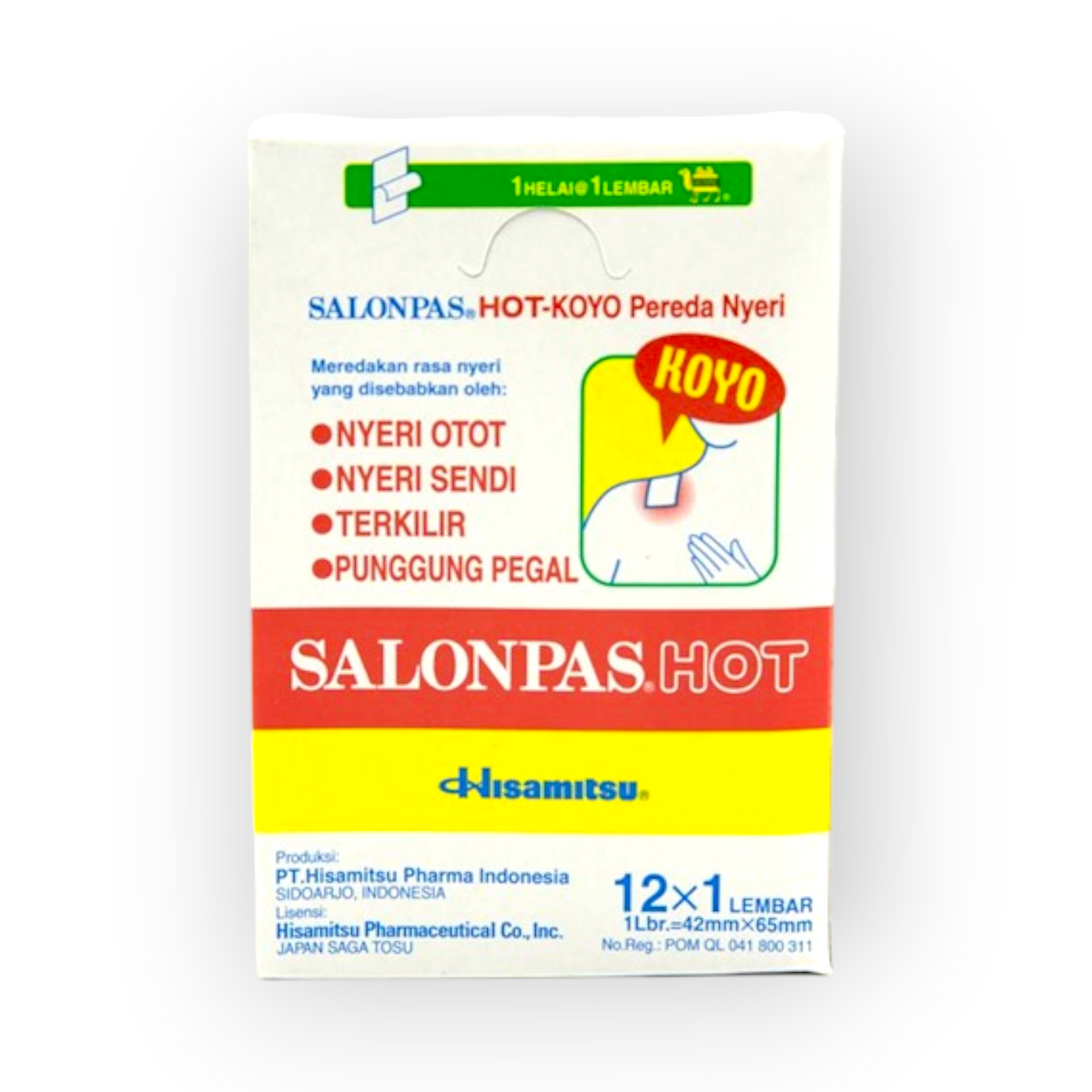 Salonpas Warmtepleister hot rood 12st.