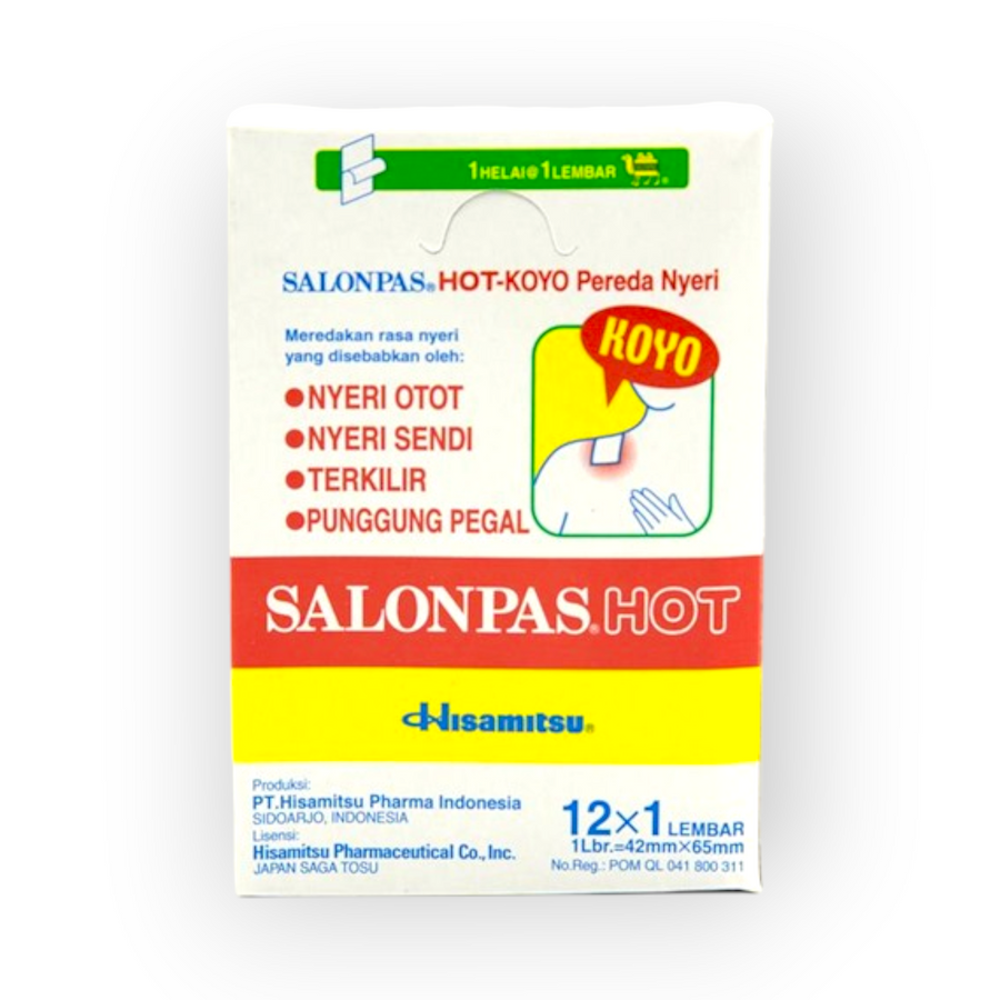 Salonpas Warmtepleister hot rood 12st.