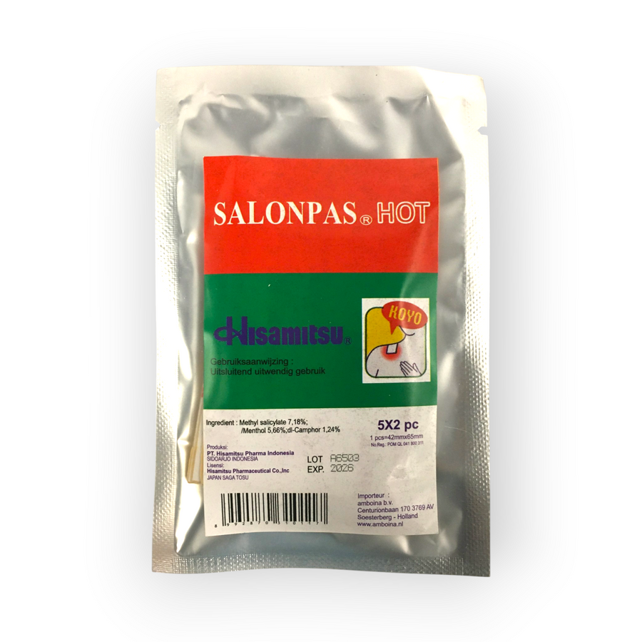 Salonpas Warmtepleister hot rood 12st.