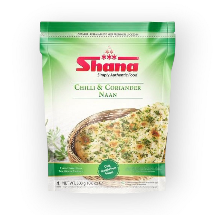 Shana Naan Bread Chili & Coriander 300gr
