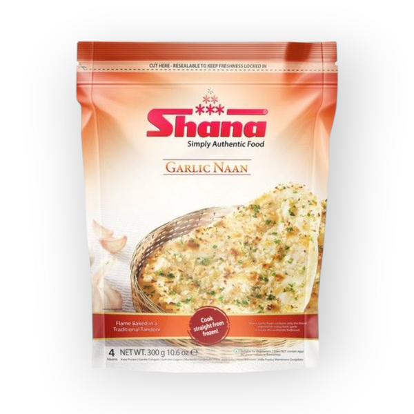 Shana Naan Bread Garlic 300gr