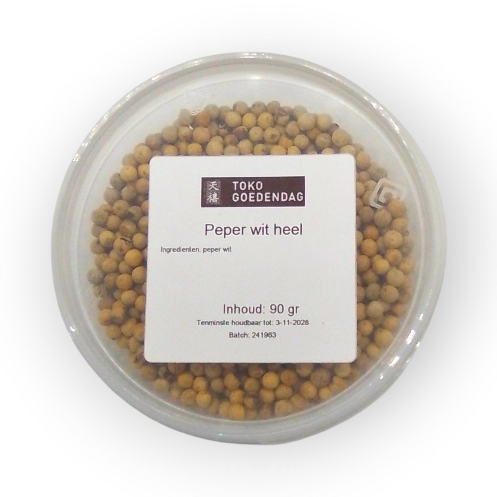 Spices4You Peper Wit heel 90gr