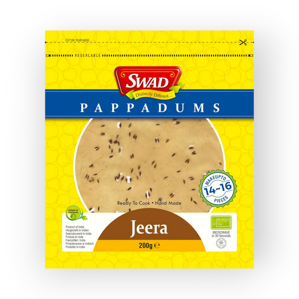 Pappadum Jeera 200gr