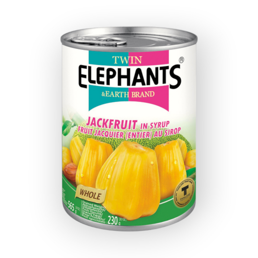 TWIN ELEPHANT EARTH Jackfruit in Syrup 565gr
