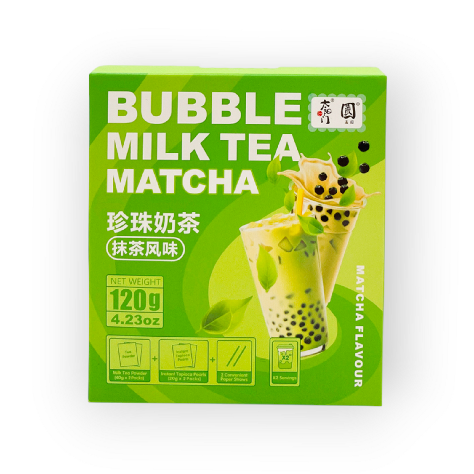 TYM Bubble Milk Tea Kit Matcha 120gr