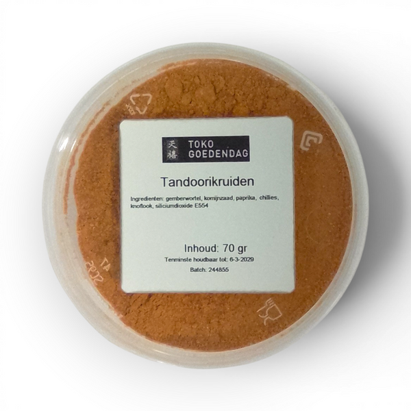 Tandoorikruiden Zonder Zout 70gr