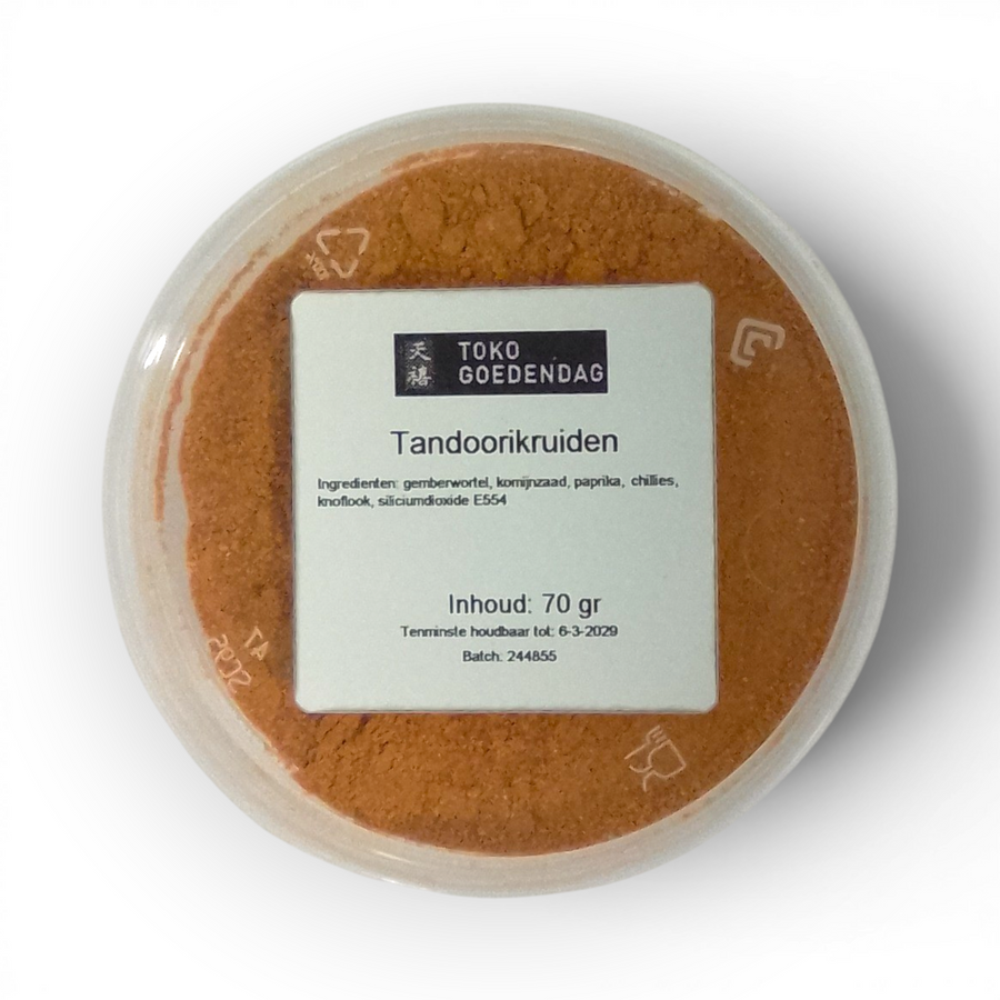 Tandoorikruiden Zonder Zout 70gr