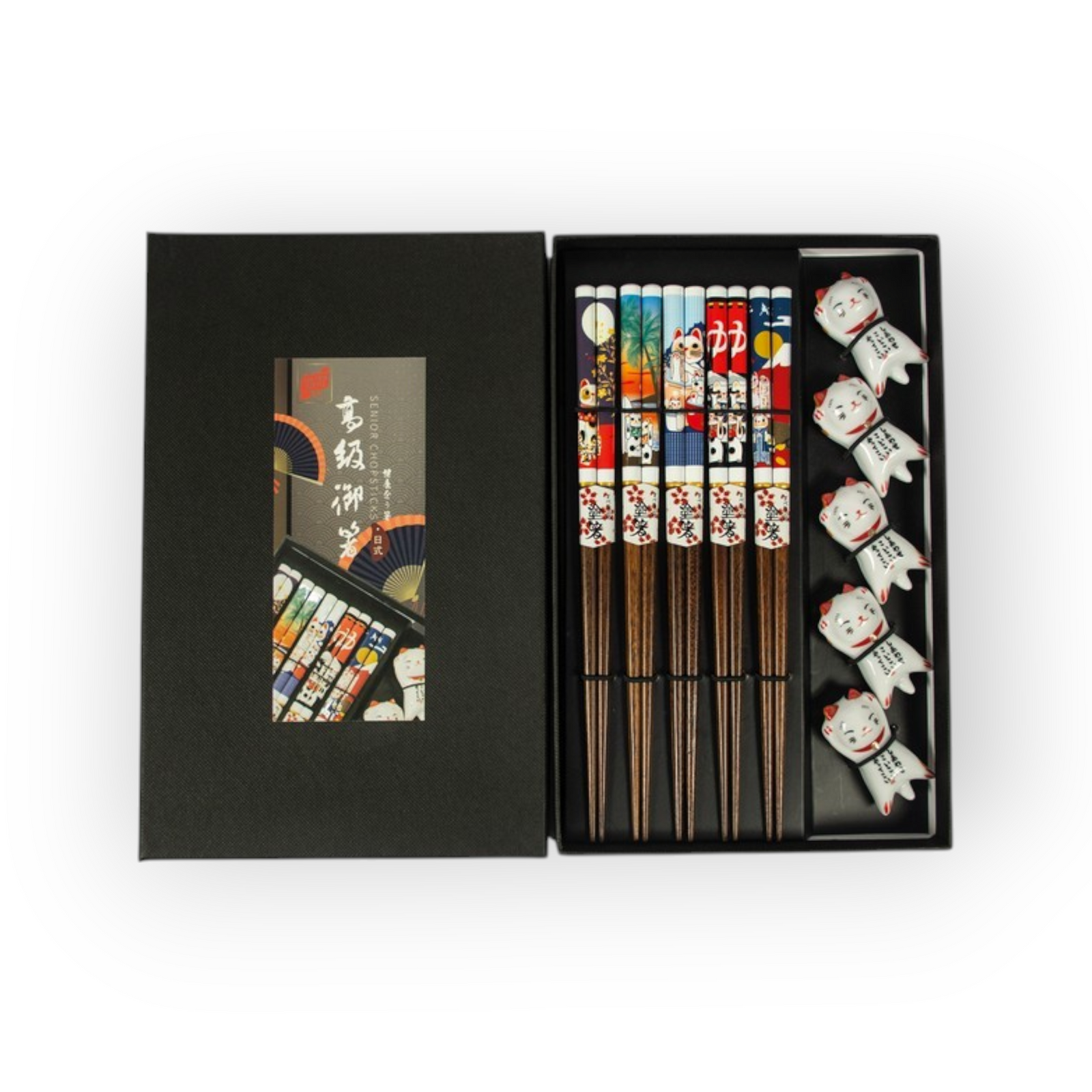 Lucky Cat Chopstick set 5