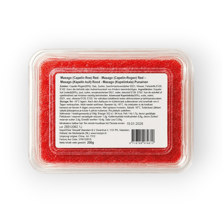 DV Sushi Caviar Masago Red 200gr