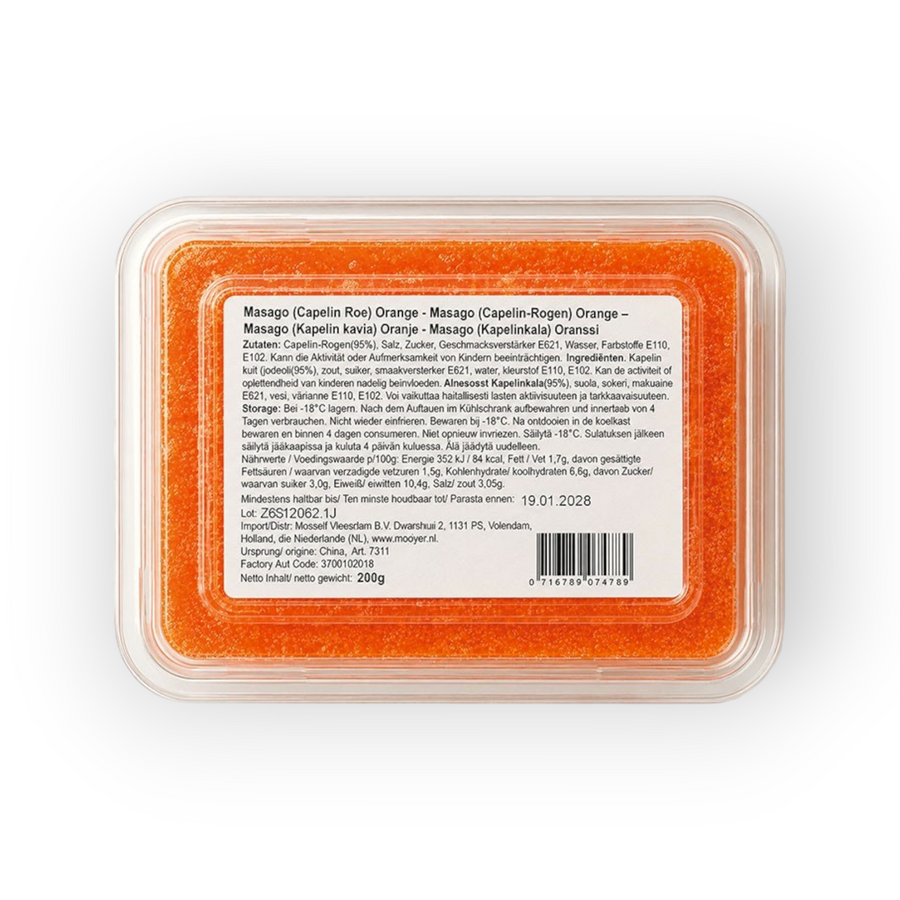 DV Sushi Caviar Masago Orange 200gr
