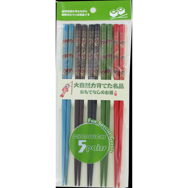 Japanese Chopsticks (5 Colour) 5pcs