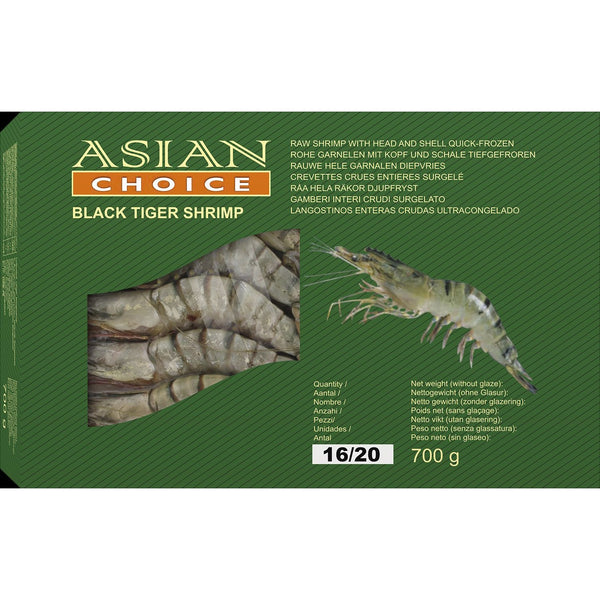 Black Tiger Shrimp HOSO 16/20 700gr