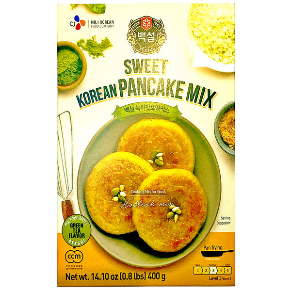 Sweet Korean Pan Cake mix (Green Tea) 400 gr