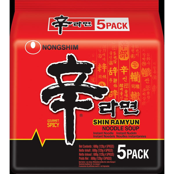 Shin Ramyun Inst. Noodle 120gr 5-pak